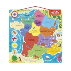 Janod Puzzles Enfants De 50 À 249 Pièces<Puzzle France Magnetique Bois 93 Pieces