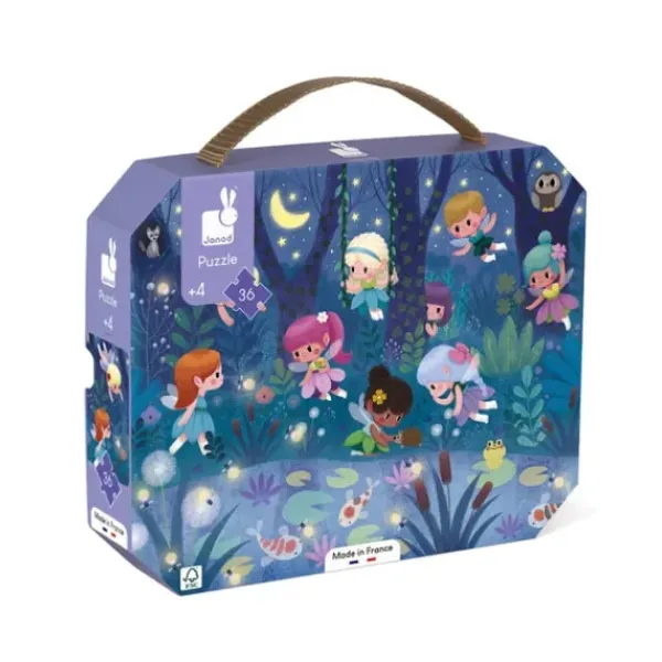Janod Puzzle Bébé / Enfant<Puzzle Les Fees Et Les Nenuphars 36 Pieces