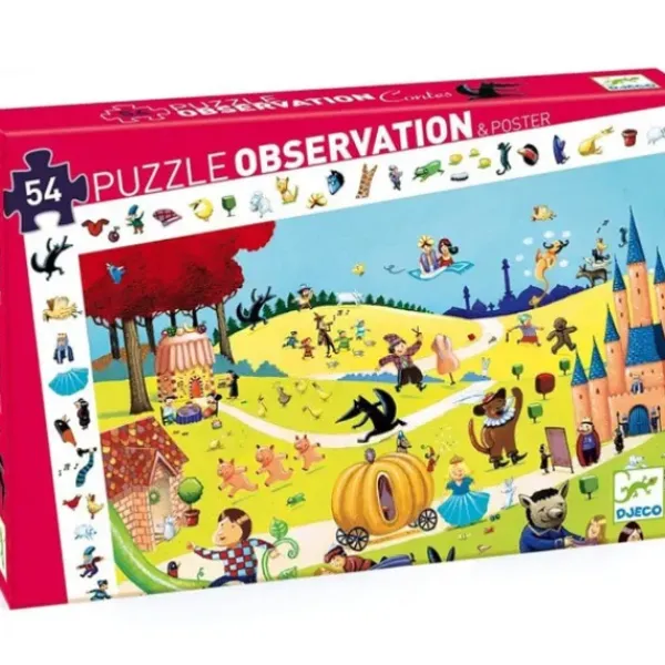 Djeco Puzzles Enfants De 50 À 249 Pièces<Puzzle Observation 54 Pieces Les Contes