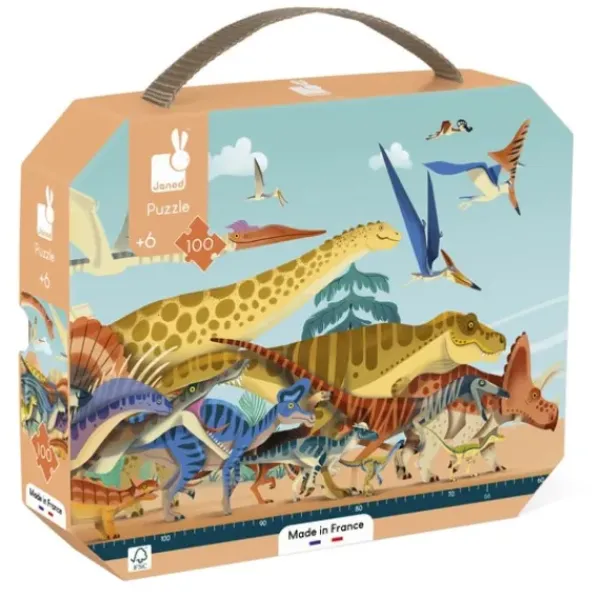 Janod Puzzles Enfants De 50 À 249 Pièces<Puzzle Panoramique Dinosaures 100 Pieces
