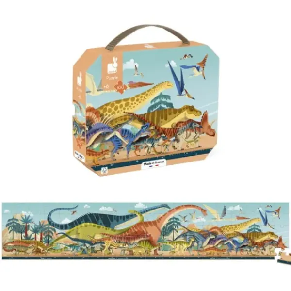 Janod Puzzles Enfants De 50 À 249 Pièces<Puzzle Panoramique Dinosaures 100 Pieces