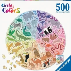 Ravensburger Puzzle 500 À 1000 Pièces<Puzzle Rond 500 Pieces - Animaux