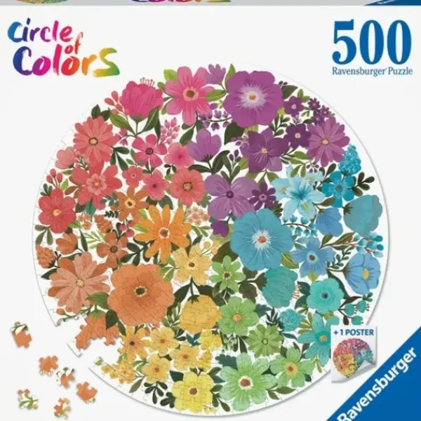 Ravensburger Puzzle 500 À 1000 Pièces<Puzzle Rond 500 Pieces - Fleurs