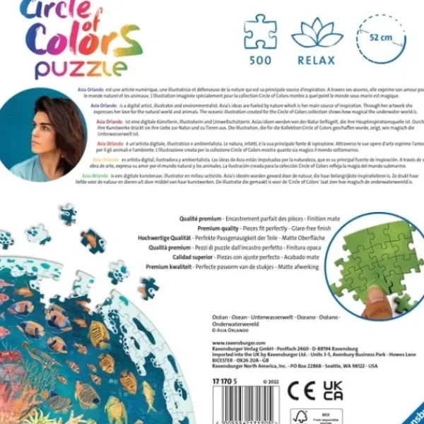 Ravensburger Puzzle 500 À 1000 Pièces<Puzzle Rond 500 Pieces - Ocean