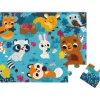 Janod Puzzle Bébé / Enfant<Puzzle Tactile 20 Pieces Les Animaux De La Foret