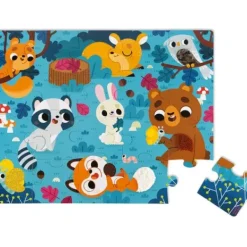 Janod Puzzle Bébé / Enfant<Puzzle Tactile 20 Pieces Les Animaux De La Foret