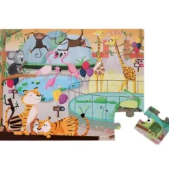 Janod Puzzle Bébé / Enfant<Puzzle Tactile Zoo 20 Pieces