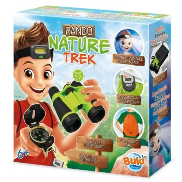 Buki Découverte De La Nature<Randonnee Nature - Jumelles Boussole Lampe Podometre Sac