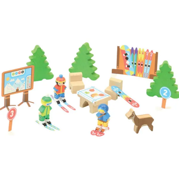 Jeujura Planchettes Et Construction En Bois<Relais Des Pistes En Bois 120 Pieces