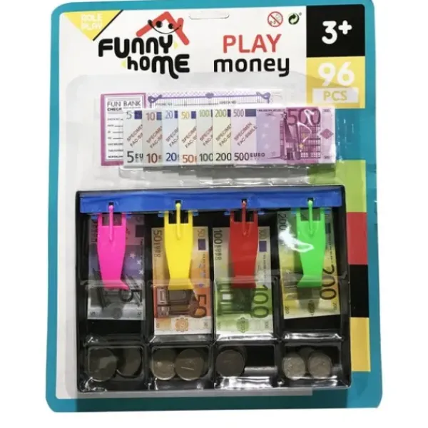 Funny Home Faire Comme Les Grands<Set De Billets Et Pieces De Monnaie Pour Marchande