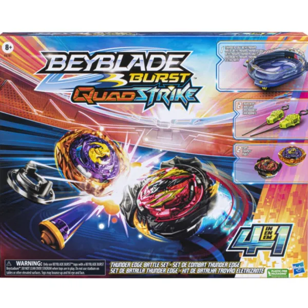 Hasbro Jeux De Récréation<Set De Combat Thunder Edge - Beyblade Burst Quadstrike