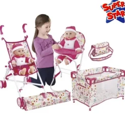 LOVE BEBE Poupons<Set Poupon Avec 4 Accessoires