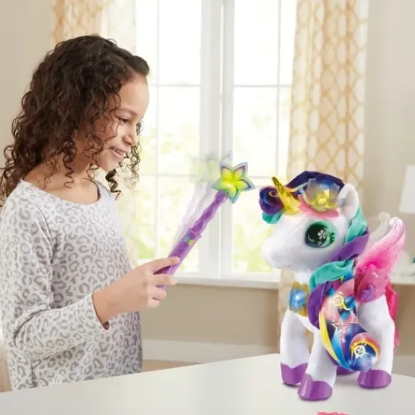 VTech Peluches Interactives<Styla, Ma Licorne Maquillage Magique