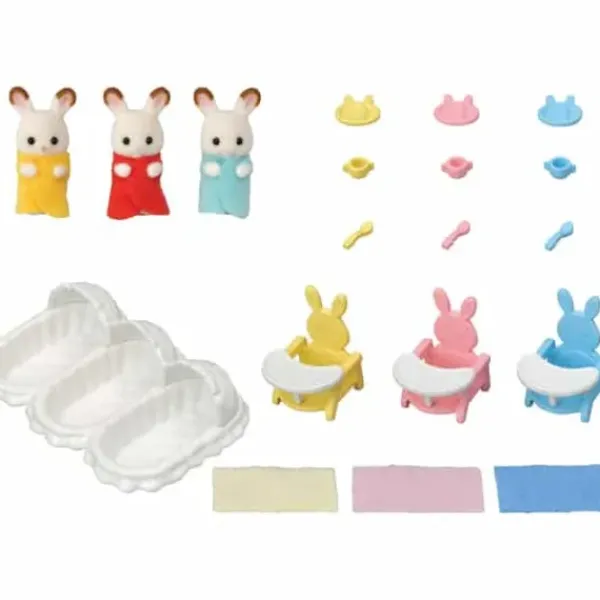 Sylvanian Families Heros & Univers< - 5532 - Les Triples Et Accessoires De Puericulture