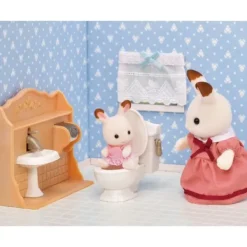 Sylvanian Families Mondes Imaginaires< - 5449 - Set Ameublement Cosy Cottage Et Maman Lapin Chocolat