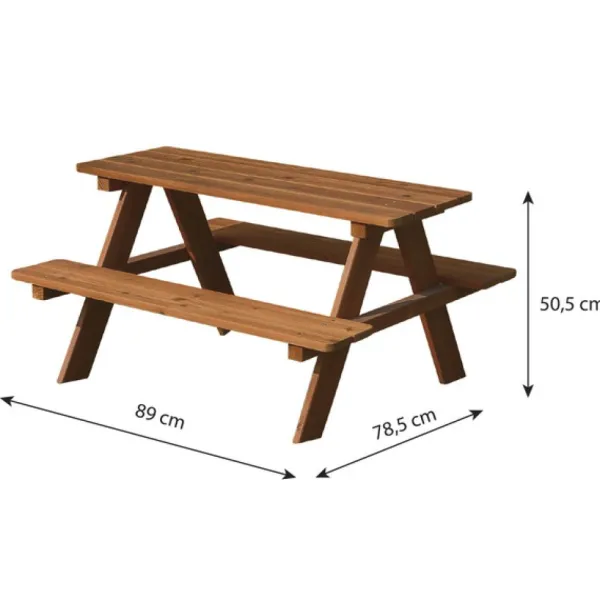 SUN and SPORT Tables Et Chaises De Jardin<Table De Pic-Nic En Bois