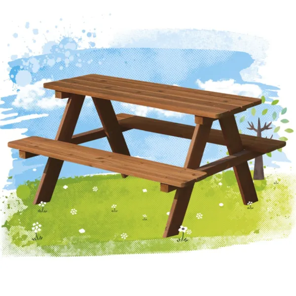 SUN and SPORT Tables Et Chaises De Jardin<Table De Pic-Nic En Bois