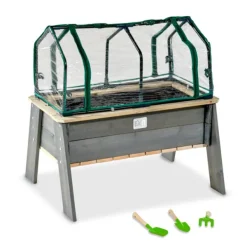 Exit Toys Jeux Et Outils De Jardinage<Table Jardiniere En Bois Avec Serre Et Outils De Jardinage