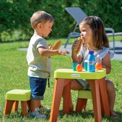 Ecoiffier Tables Et Chaises De Jardin<Table Pique-Nique Avec 2 Tabourets