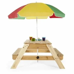 Plum Tables Et Chaises De Jardin<Table Pique-Nique En Bois Avec Parasol