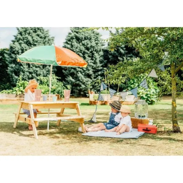 Plum Tables Et Chaises De Jardin<Table Pique-Nique En Bois Avec Parasol