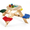 Plum Tables Et Chaises De Jardin<Table Ronde Avec Sieges En Bois Couleurs