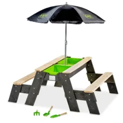 Exit Toys Bacs À Sable<Table Sable Et Eau Aksent Avec Bancs Et Parasol