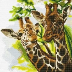 Oz International Tableaux, Ardoises<Tableau A Diamanter Girafes 30X30 Cm