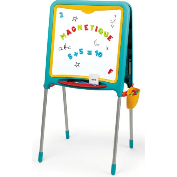 Smoby Tableaux, Ardoises<Tableau Tubes - Ardoise Double Face - Magnetique / Craie - + 80 Accessoires Inclus - Vert