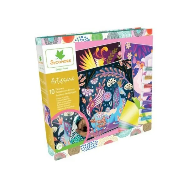 D'Arpeje Tableaux, Ardoises<Tableaux Paillettes Et Dorures Animaux Fantastiques Artissimo