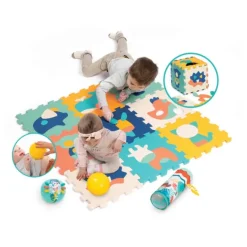 Ludi Coffret Cadeaux, Naissance<Tapis Dalles Animaux Avec Rouleau Et Balles