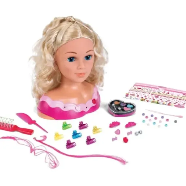 Miss Fashion Têtes À Coiffer<Tete A Coiffer Et A Maquiller Avec Accessoires 33 Cm