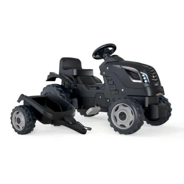 Smoby Tracteurs À Pédales<Tracteur Farmer Xl Noir + Remorque