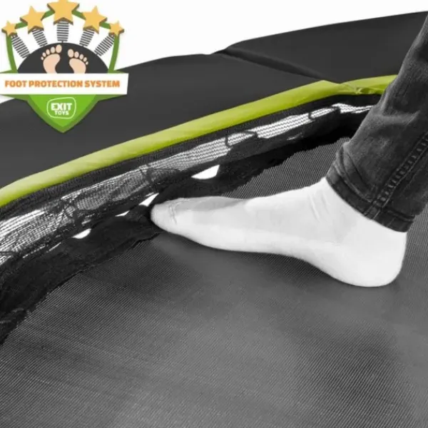 Exit Toys Trampolines<Trampoline Enterre Silhouette 2,44 M Avec Filet Vert