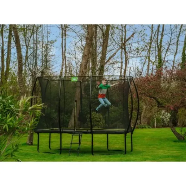 Exit Toys Trampolines<Trampoline Enterre Silhouette 2,44 M Avec Filet Vert