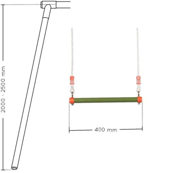 Soulet Balancoires Et Portiques<Trapeze En Metal Pour Portique