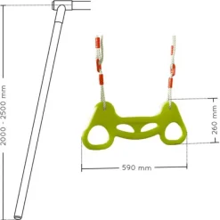 Soulet Balancoires Et Portiques<Trapeze Et Anneaux Plastique Pour Portique