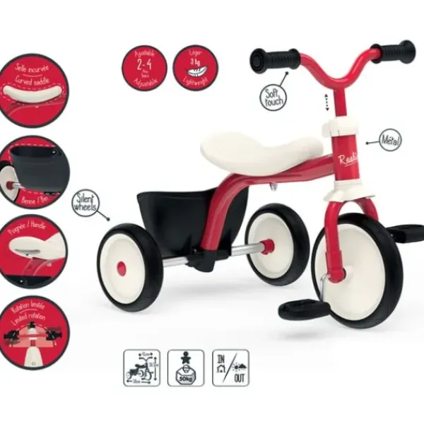 Smoby Tricycles<Tricycle Evolutif Baby Driver Confort Gris