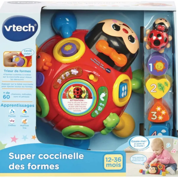 VTech Jouets À Emboîter, À Empiler<Trieur De Formes - Super Coccinelle Des Formes