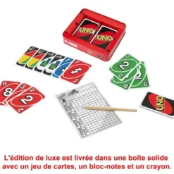 Mattel Games Jeux De Cartes<Uno Deluxe