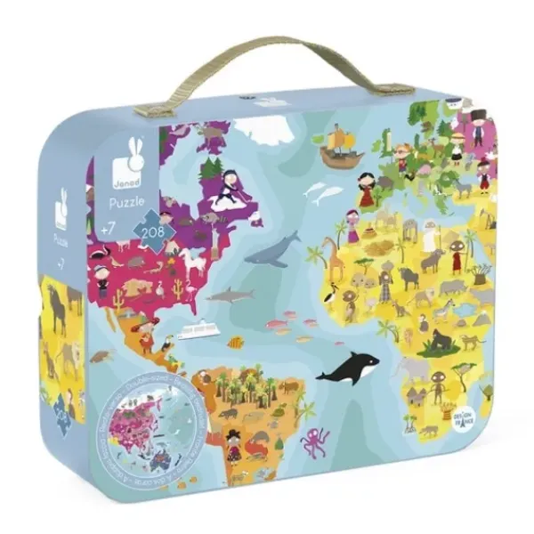Janod Puzzles Enfants De 50 À 249 Pièces<Valisette Puzzle Planete Bleue 208 Pieces